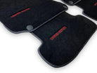 Black Leather Floor Mats For Mercedes Benz GLE-Class W166 Allrounder (2015-2019) | ER56 Design - AutoWin