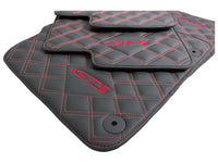 Black Leather Floor Mats for Porsche Macan GTS - AutoWin