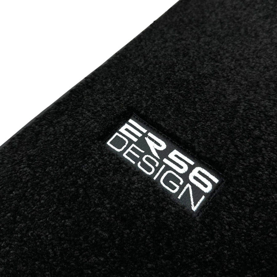 Black Luxury Floor Mats For Mercedes Benz C-Class S205 Wagon Facelift (2018-2023) Hybrid | ER56 Design - AutoWin