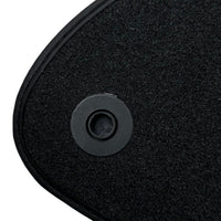 Black Luxury Floor Mats For Mercedes Benz CLK-Class C209 Coupe (2002-2009) | ER56 Design - AutoWin