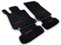 Black Luxury Floor Mats For Mercedes Benz GLK-Class X204 (2012-2015) | ER56 Design - AutoWin