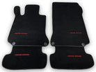 Black Luxury Floor Mats For Mercedes Benz GLK-Class X204 (2012-2015) | ER56 Design - AutoWin