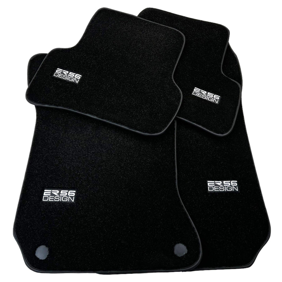 Black Luxury Floor Mats For Mercedes Benz S-Class W221 (2005-2013) Long Wheelbase | ER56 Design - AutoWin