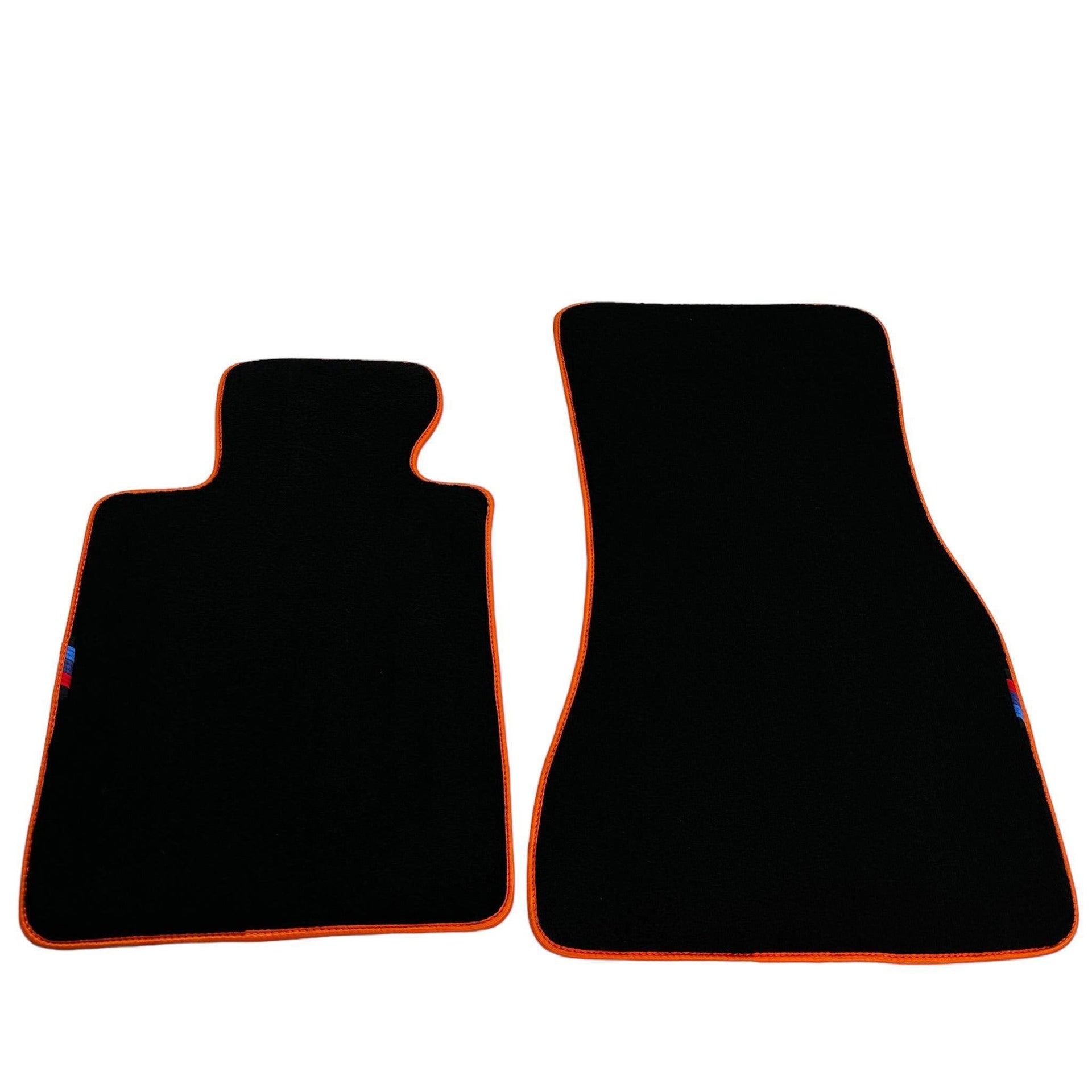 Black Mats For BMW 2 Series F44 Gran Coupe | Orange Trim - AutoWin