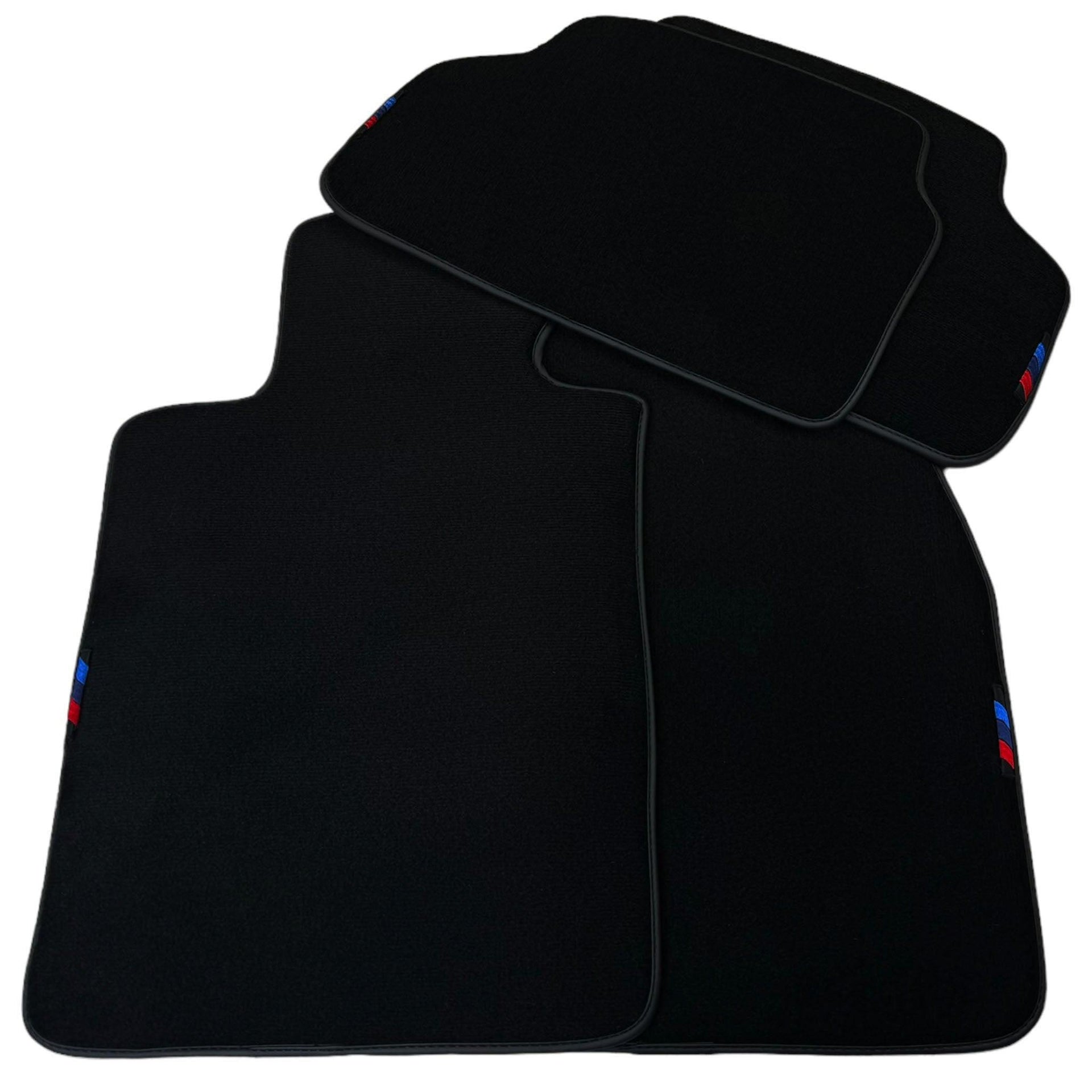 Black Mats For BMW 5 Series E34 Sedan | Black Trim - AutoWin
