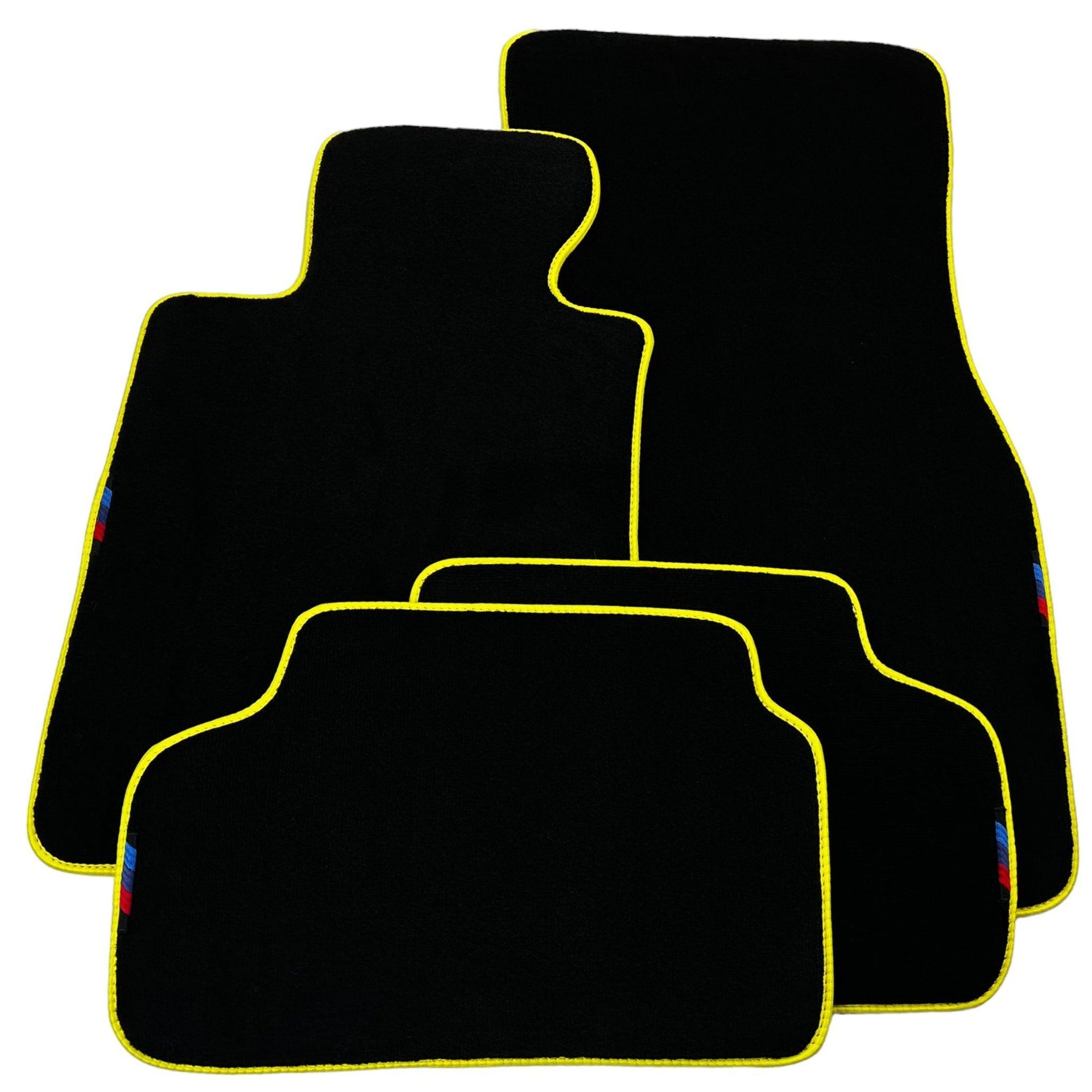 Black Mats For BMW M3 E93 | Yellow Trim - AutoWin