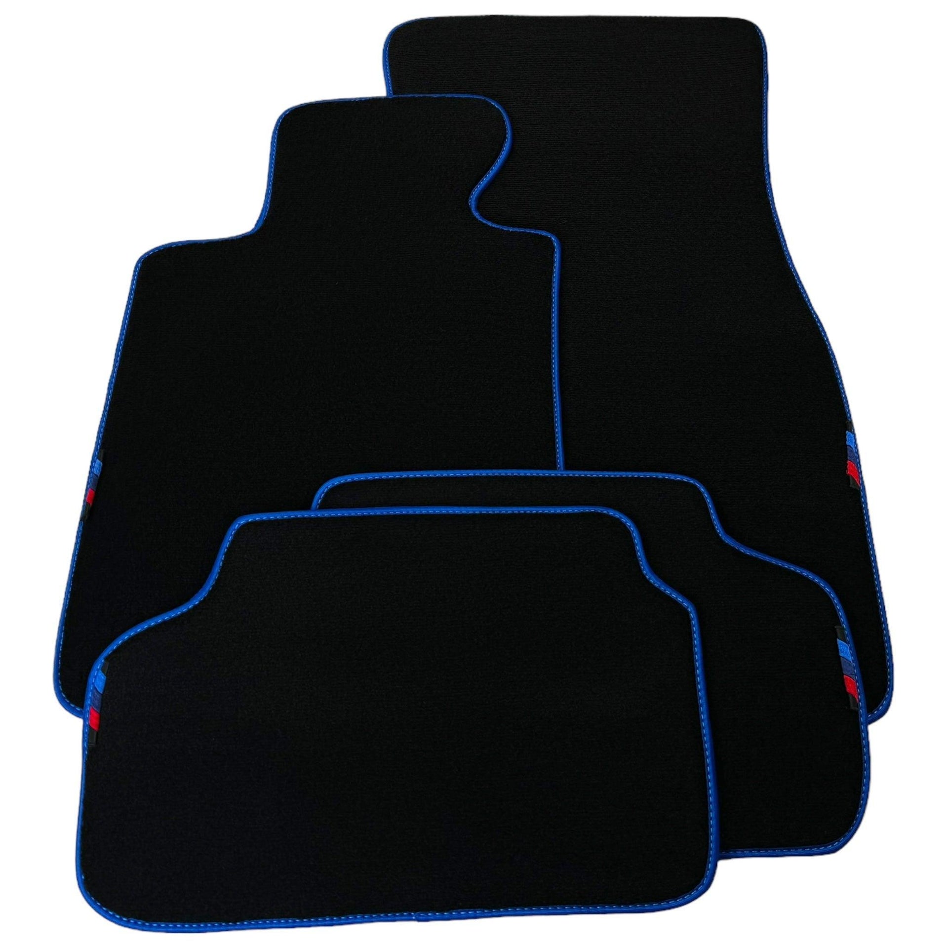 Black Mats For BMW M6 F06 Gran Coupe | Blue Trim - AutoWin