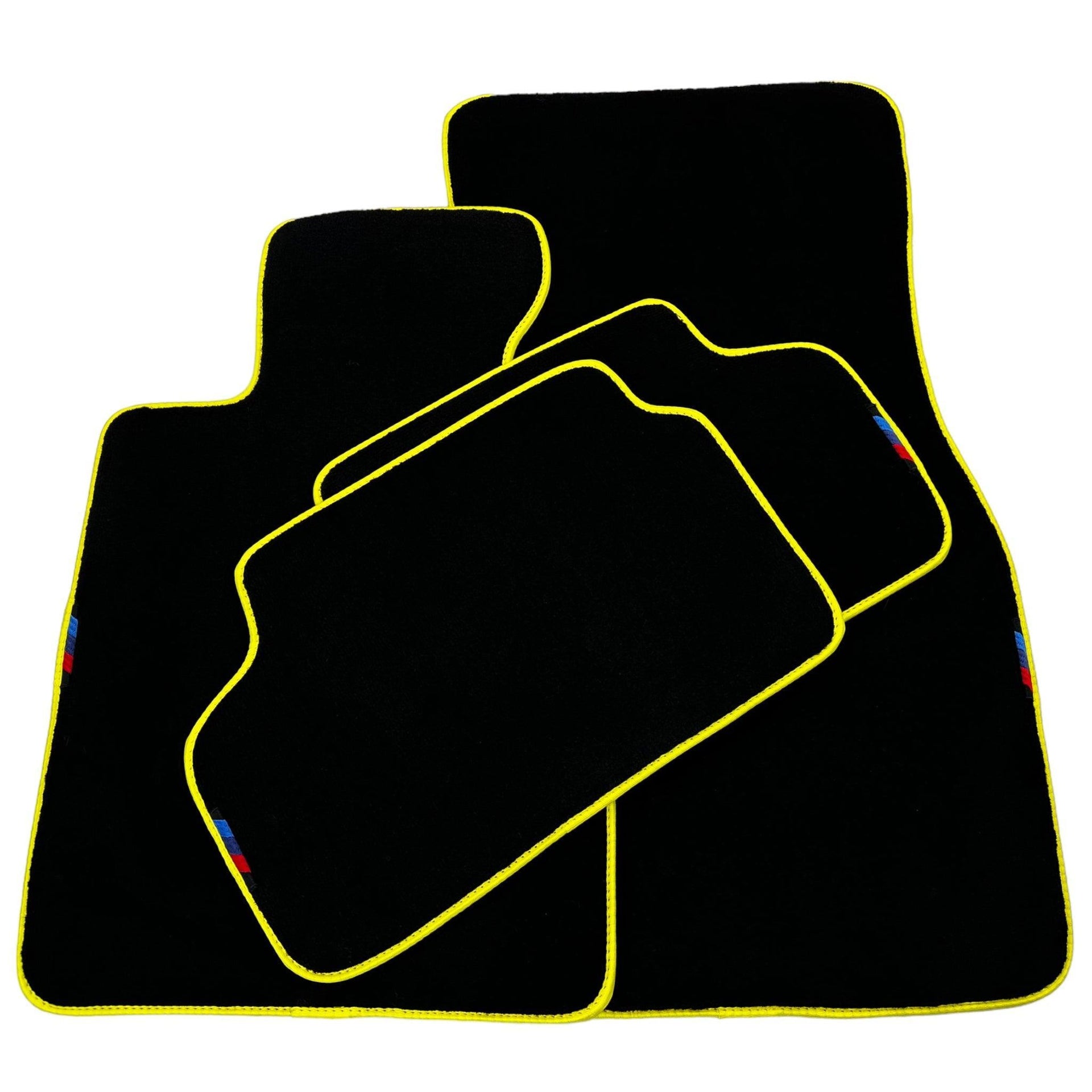 Black Mats For BMW X6 Series F16 | Yellow Trim - AutoWin
