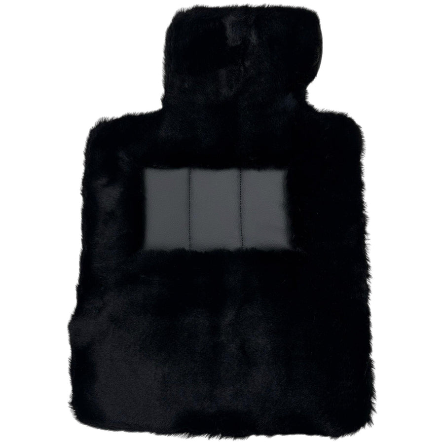 Black Sheepskin Floor Mats For BMW 3 Series E30 4-doors Sedan - AutoWin