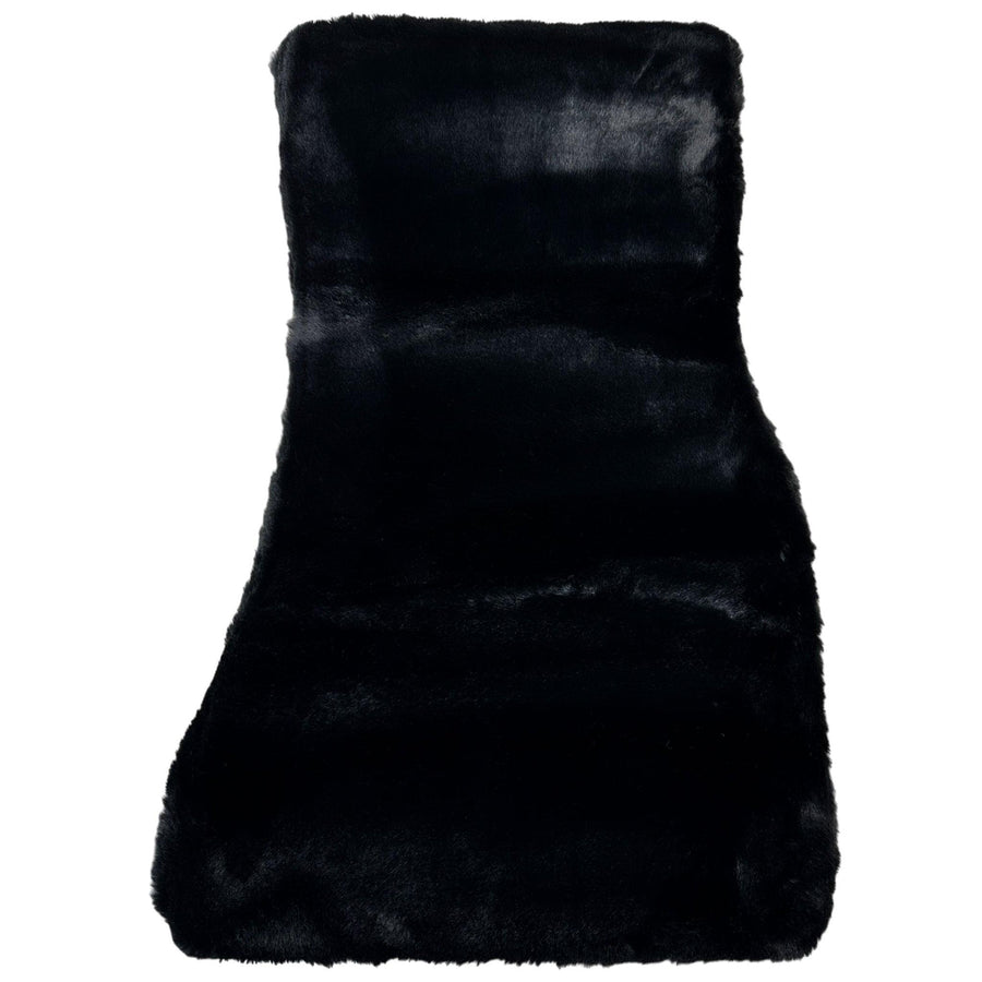 Black Sheepskin Floor Mats For BMW 3 Series E46 Convertible - AutoWin