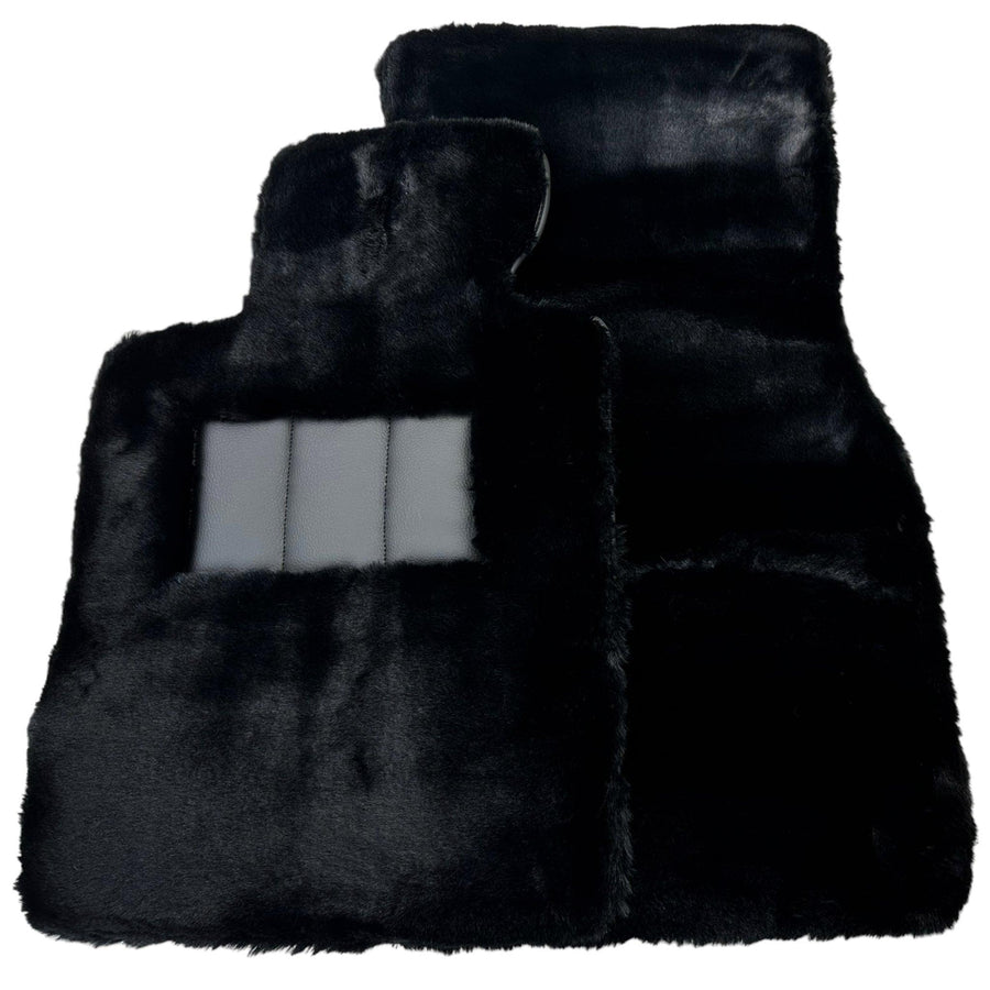 Black Sheepskin Floor Mats For BMW 3 Series G21 5-door Wagon - AutoWin