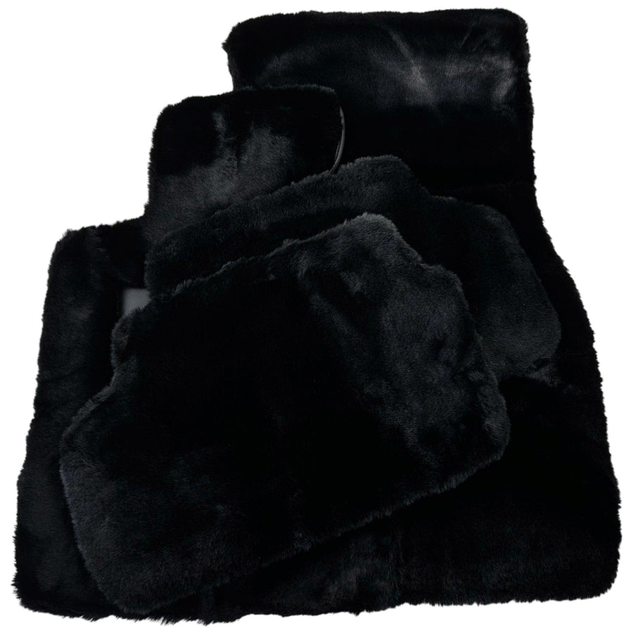 Black Sheepskin Floor Mats For BMW 3 Series G21 5-door Wagon - AutoWin