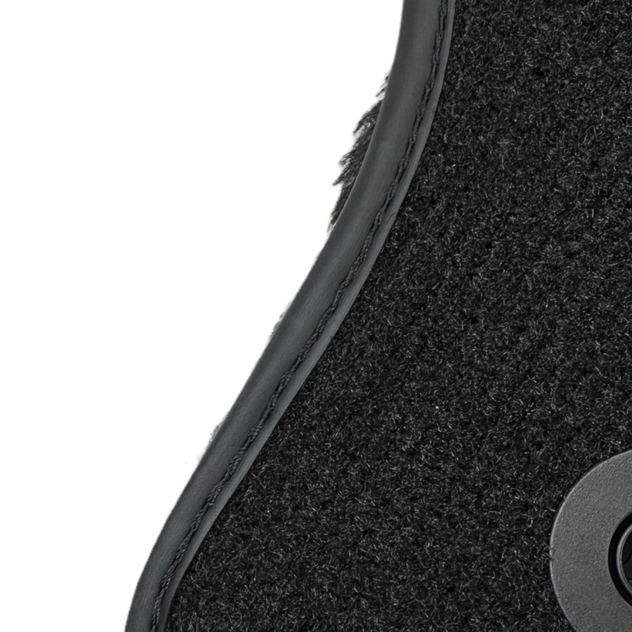 Black Sheepskin Floor Mats For Mercedes Benz CL-Class C216 Coupe (2006-2013) | ER56 Design - AutoWin