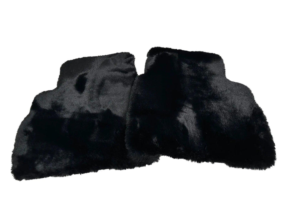 Black Sheepskin Floor Mats For Mercedes Benz CL-Class C216 Coupe (2006-2013) | ER56 Design - AutoWin