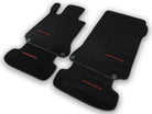 Black Sheepskin Floor Mats For Mercedes Benz GLK-Class X204 (2012-2015) | ER56 Design - AutoWin