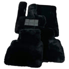 Black Sheepskin Floor Mats For Mercedes Benz GLS-Class X166 (2016-2019) | ER56 Design - AutoWin