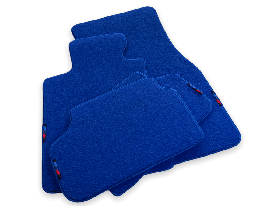 Blue Floor Mats For BMW 7 Series E66 With M Package - AutoWin