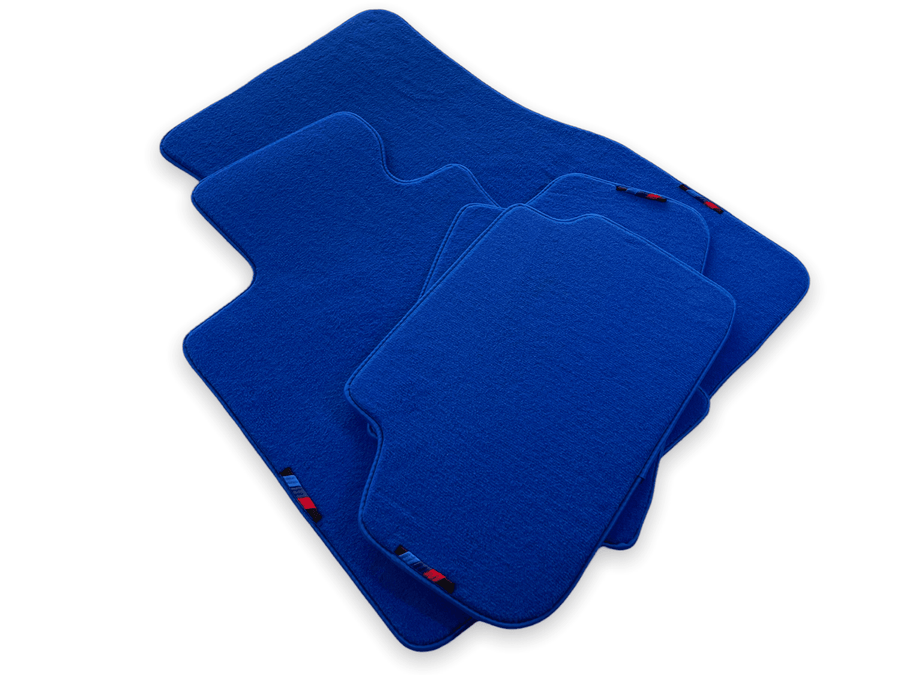 Blue Floor Mats For BMW 7 Series E66 With M Package - AutoWin