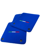 Blue Floor Mats For Ferrari 599 Coupe 2006-2012 Italian Edition - AutoWin