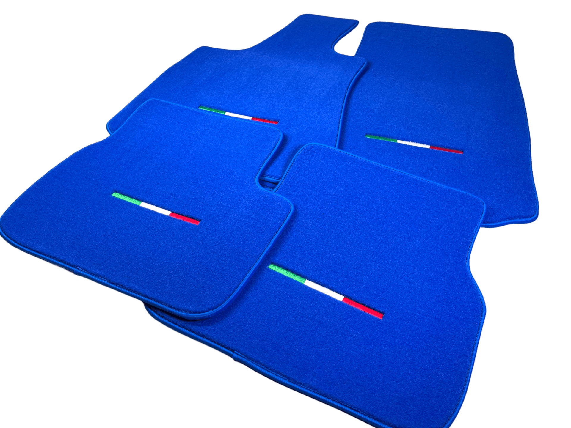 Blue Floor Mats For Maserati Ghibli 2013-2022 Italy Edition - AutoWin