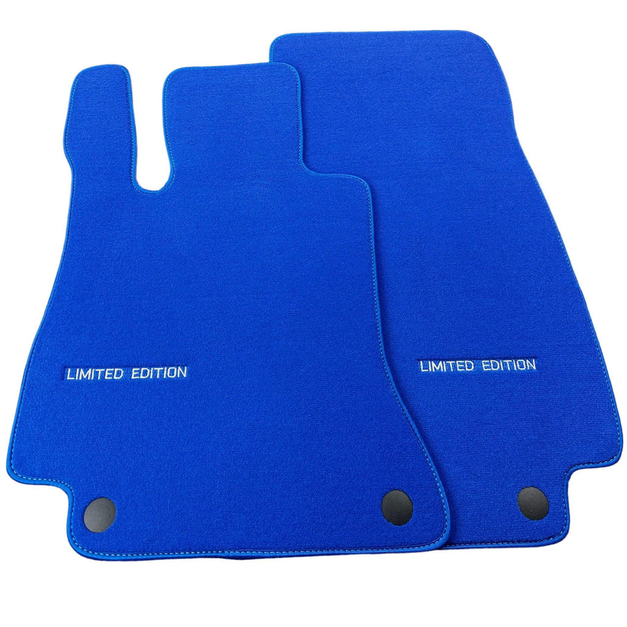 Blue Floor Mats For Mercedes Benz C-Class C205 Coupe (2015-2018) | Limited Edition - AutoWin