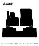 Blue Floor Mats For Mercedes Benz EQS-Class X296 (2022-2023) | Limited Edition - AutoWin