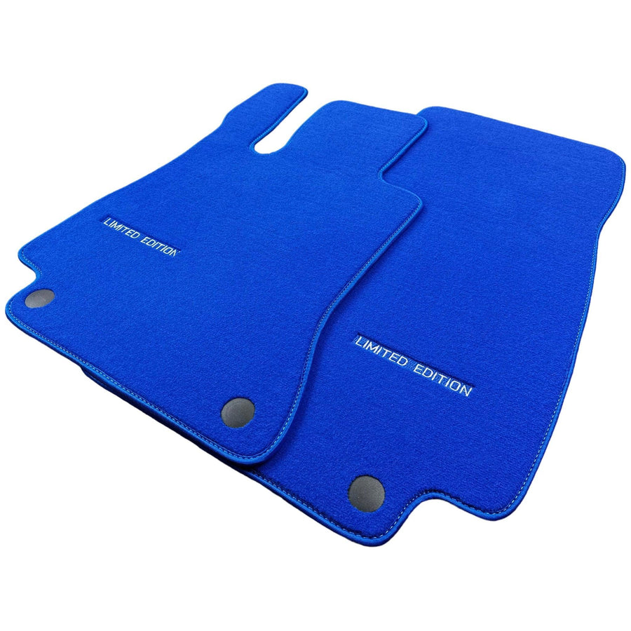 Blue Floor Mats For Mercedes Benz S-Class V222 (2013-2020) Long Wheelbase | Limited Edition - AutoWin