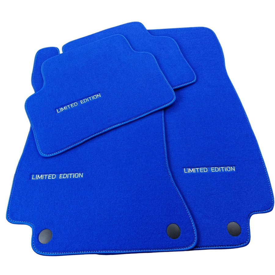 Blue Floor Mats For Mercedes Benz S-Class W126 (1979-1991) | Limited Edition - AutoWin