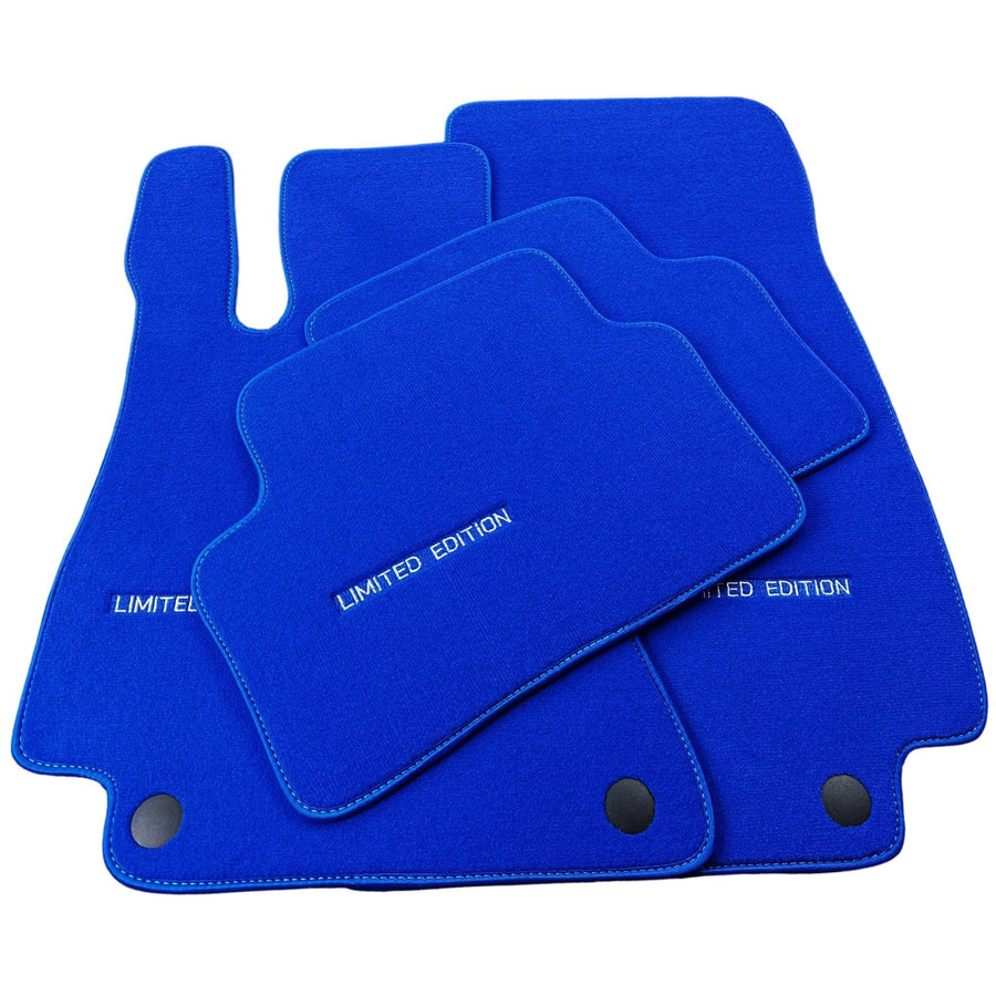 Blue Floor Mats For Mercedes Benz S-Class Z223 Maybach (2021-2023) | Limited Edition - AutoWin