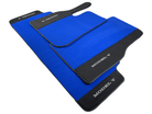 Blue Floor Mats For Tesla Model Y With Alcantara Leather - AutoWin