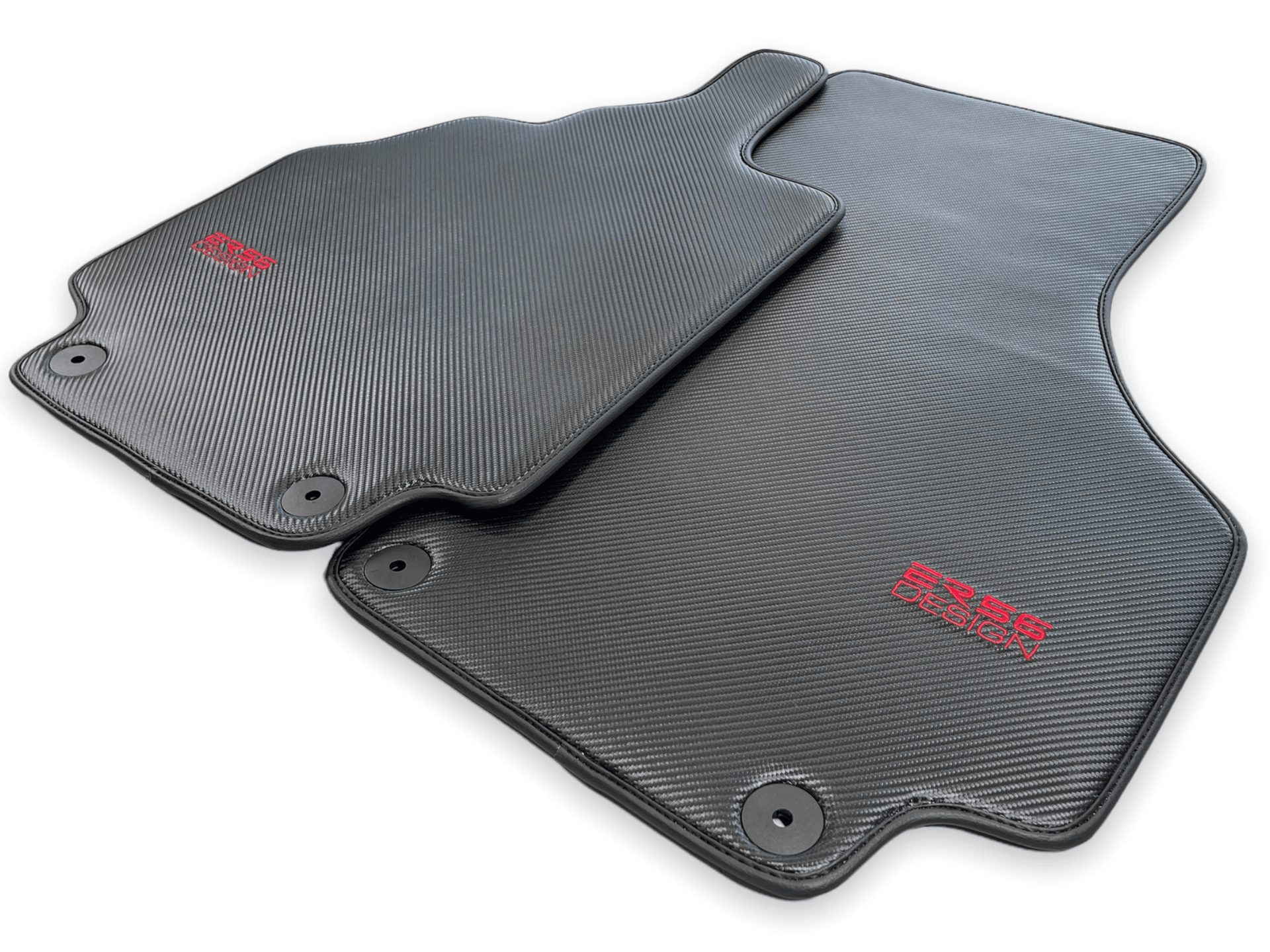 Carbon Fiber Leather Floor Mats for Audi R8 (2007-2015) - AutoWin