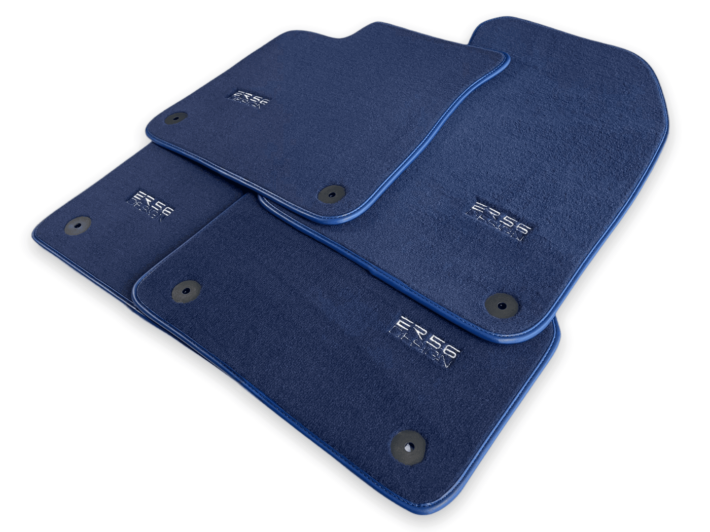 Dark Blue Floor Mats for Audi A4 - B5 Sedan (1995 - 1999) | ER56 Design - AutoWin