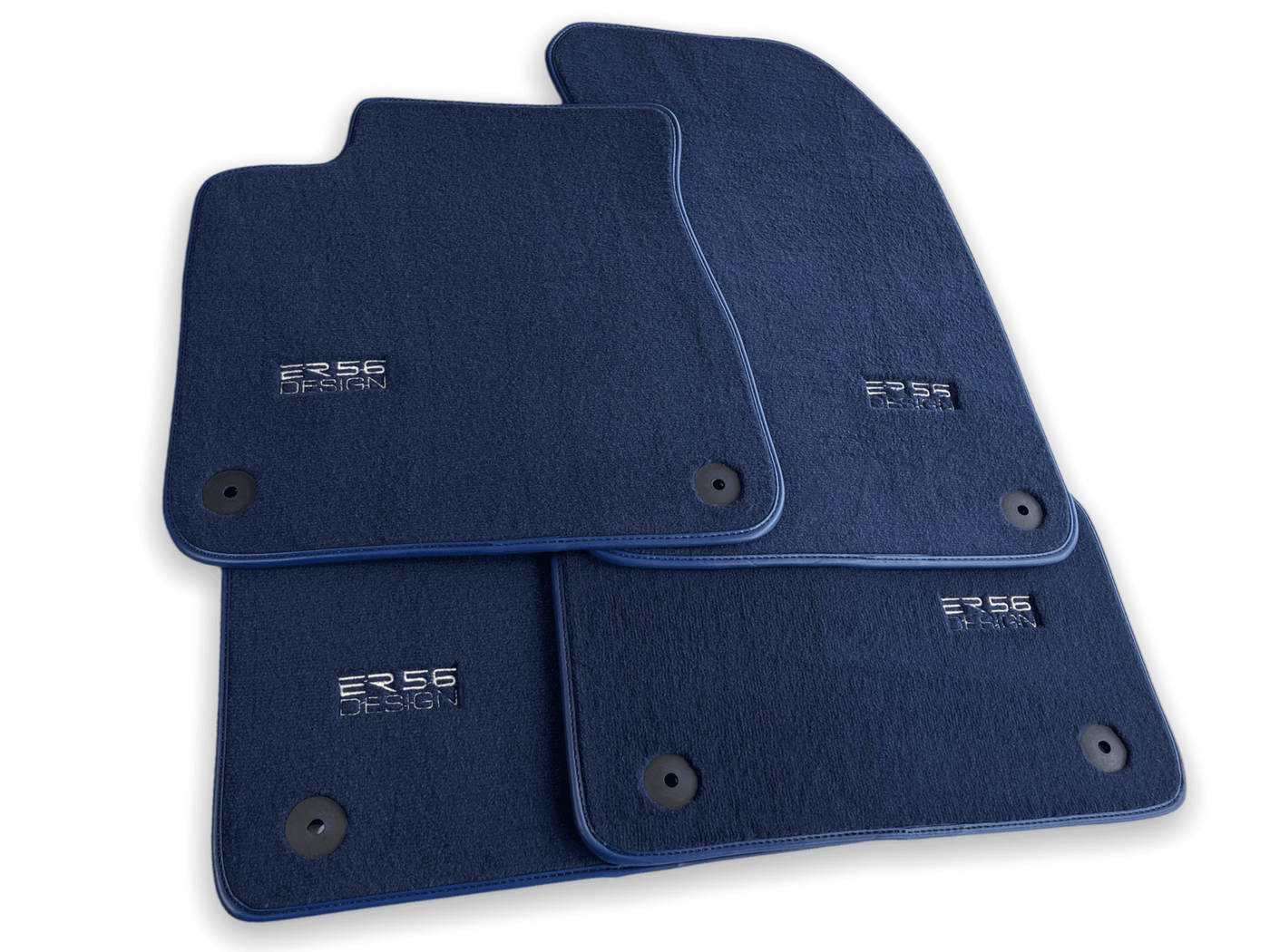 Dark Blue Floor Mats for Audi A4 - B8 Allroad Quattro (2008-2015) | ER56 Design - AutoWin
