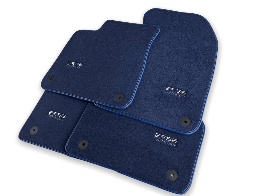 Dark Blue Floor Mats for Audi A6 - C5 Sedan Facelift (2002-2004) | ER56 Design - AutoWin