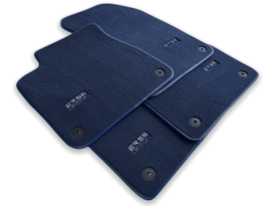Dark Blue Floor Mats for Audi A6 - C5 Sedan Facelift (2002-2004) | ER56 Design - AutoWin