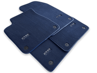 Dark Blue Floor Mats for Audi A6 - C6 Allroad Quattro Facelift (2008-2011) | ER56 Design - AutoWin