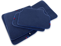 Dark Blue Floor Mats For BMW 1 Series E81 With M Package - AutoWin