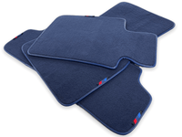 Dark Blue Floor Mats For BMW 3 Series E46 Coupe With M Package - AutoWin