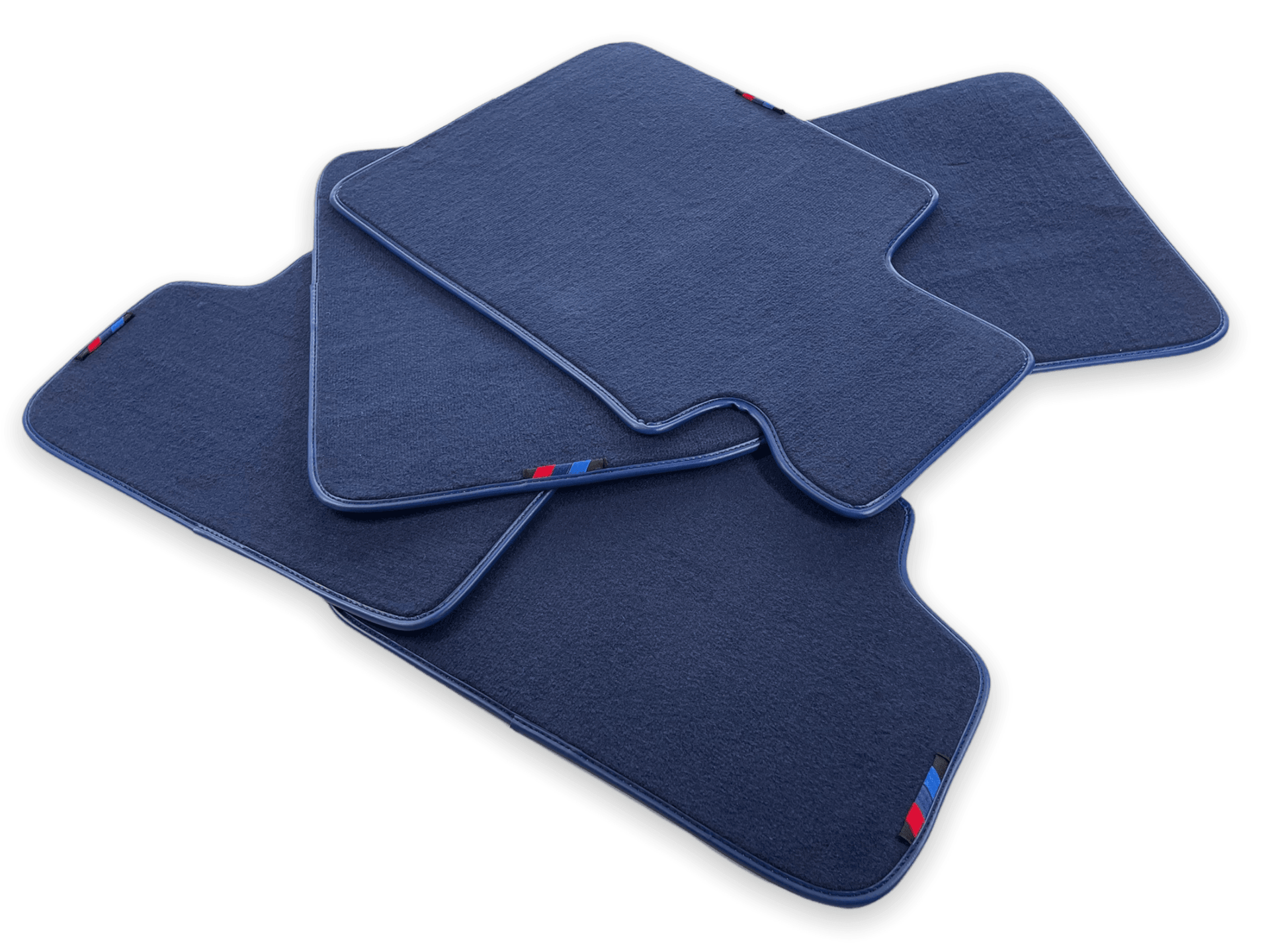 Dark Blue Floor Mats For BMW 8 Series G14 With M Package - AutoWin