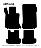 Dark Blue Floor Mats For Mercedes Benz C-Class C204 Coupe (2011-2015) | Limited Edition - AutoWin
