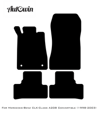 Dark Blue Floor Mats For Mercedes Benz CLK-Class A208 Convertible (1998-2003) | Limited Edition - AutoWin