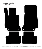 Dark Blue Floor Mats For Mercedes Benz CLS-Class C257 Coupe (2018-2023) | Limited Edition - AutoWin