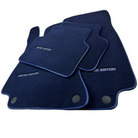Dark Blue Floor Mats For Mercedes Benz CLS-Class X218 Shooting Brake Facelift (2014-2018) | Limited Edition - AutoWin