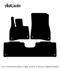 Dark Blue Floor Mats For Mercedes Benz EQS-Class X296 (2022-2023) | Limited Edition - AutoWin