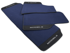 Dark Blue Floor Mats For Tesla Model S With Alcantara Leather - AutoWin