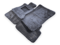 Dark Gray Sheepskin Floor Mats For Rolls Royce Ghost Series I (2010–2020) Er56 Design Brand - AutoWin