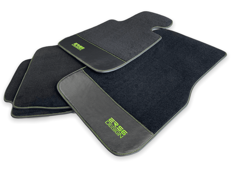 Floor Mats For BMW 1 Series E82 Carbon Leather Er56 Design - AutoWin