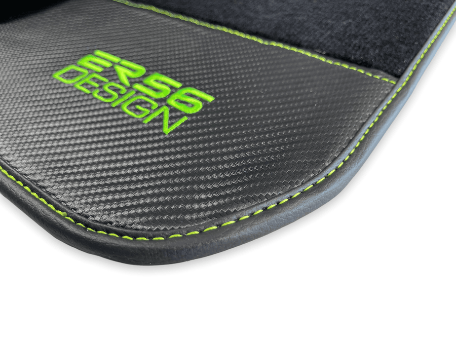Floor Mats For BMW 1 Series E82 Carbon Leather Er56 Design - AutoWin