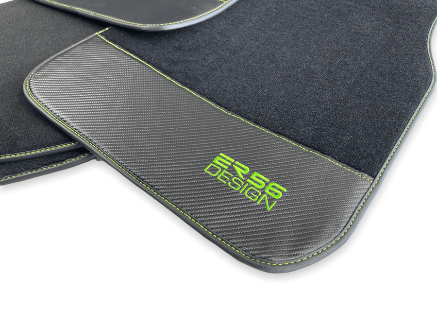 Floor Mats For BMW 1 Series E82 Carbon Leather Er56 Design - AutoWin