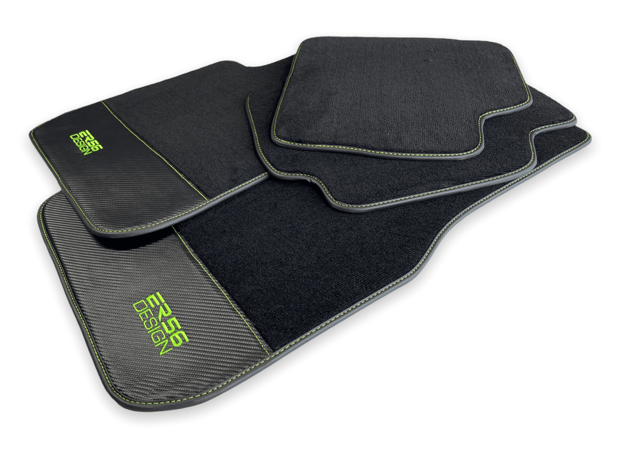 Floor Mats For BMW 1 Series E82 Carbon Leather Er56 Design - AutoWin